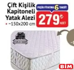 ÇİFT KİŞİLİK KAPİTONELİ YATAK ALEZİ 150X200 CM fiyat ve kampanya bilgisi